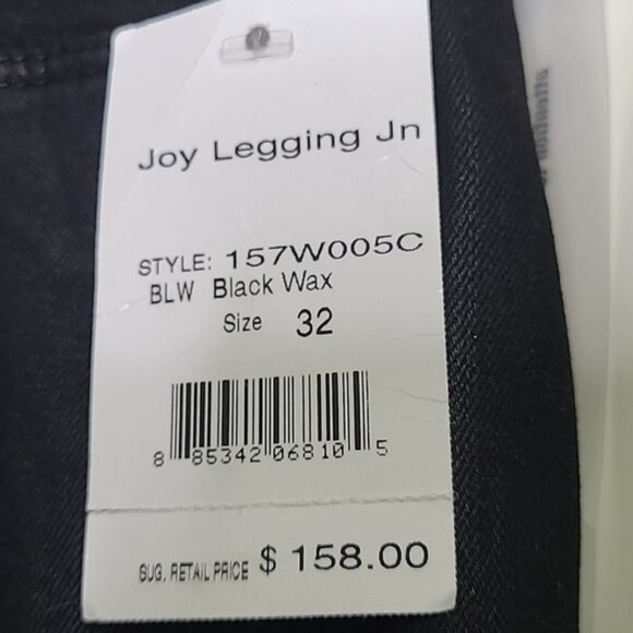 NWT Cookie Johnson Black Wax Skinny Joy Legging Jeans Size 32 - Picture 4 of 8